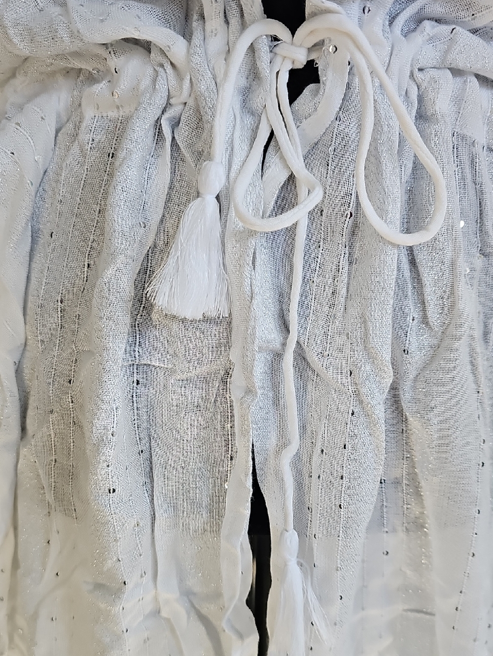 NWT Raviya White Beach Cover Up with Sequins, Size S/M - Picture 3 of 12